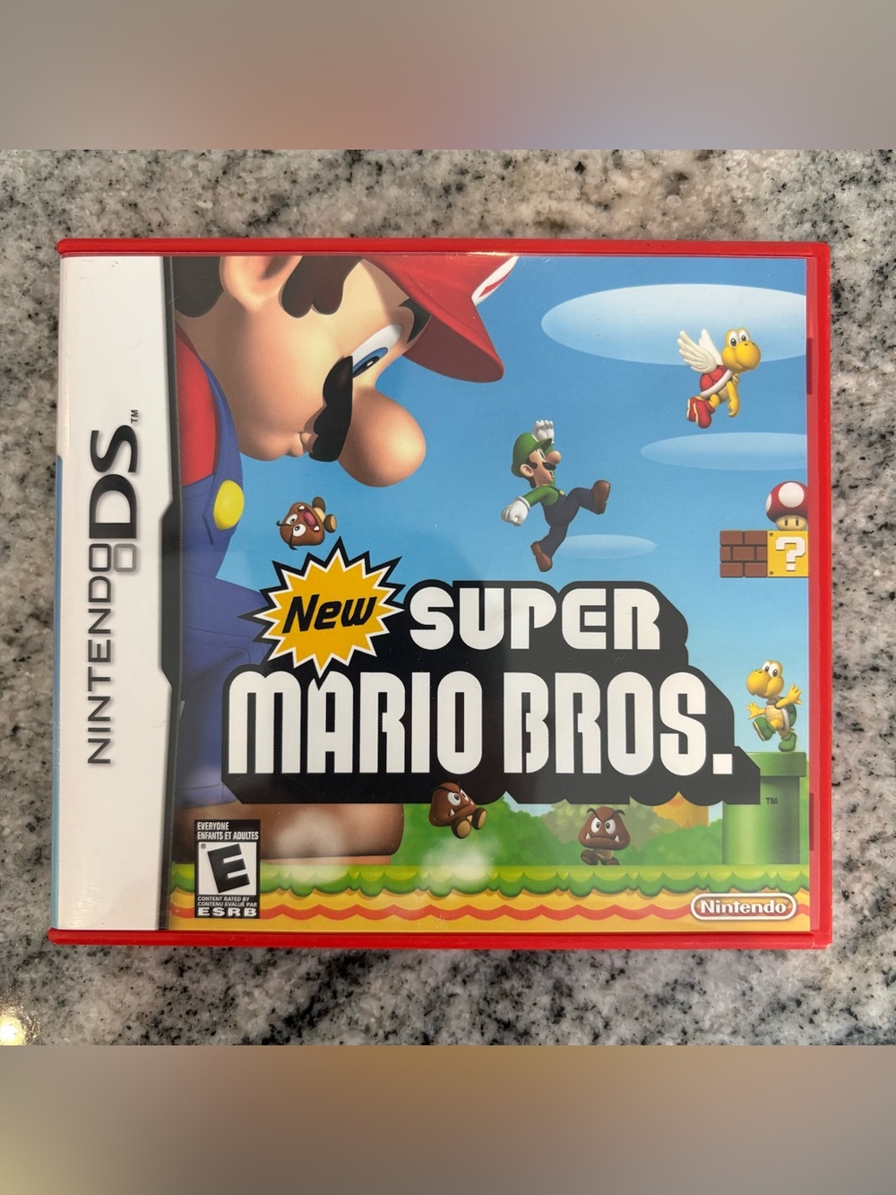 New Super Mario Bros. (Nintendo DS, 2006) Red Case No Manual - Tested & Works